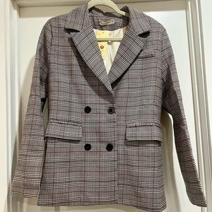 NWT plaid classic blazer